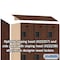 Salsbury Industries Wardrobe Locker, 45" W, 24" D, 76" H, (3) Wide, (9) Openings, Mahogany 23364MAH - alternate 5